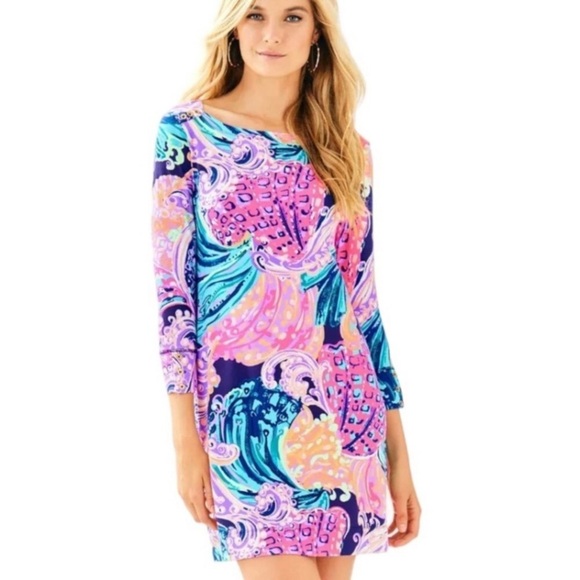 LILLY PULITZER Sophie UPF 50+ Dress in All That She Wants Print - Picture 3 of 16